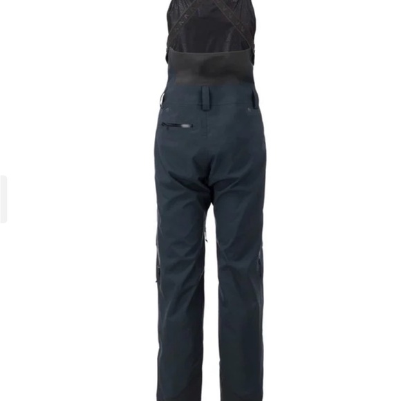 Flylow Women's foxie Black Snow Bib Overalls medium - Picture 2 of 9